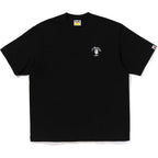 BAPE MENS ONE POINT APE HEAD COLLEGE RELAXED FIT T-SHIRT