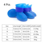 4Pcs Pet WaterProof Rainshoe