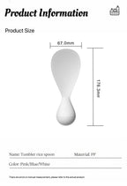 Tumbler Rice Spoon Standable And Easy To Clean