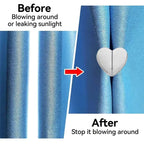10 Pcs Heart-shaped Curtain Magnetic Clips