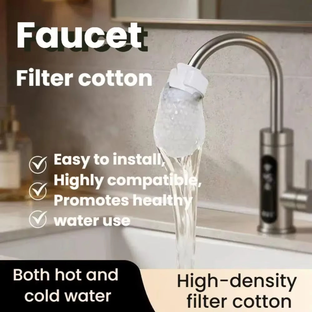 60 Pcs Universal Faucet Filter Cotton Bag
