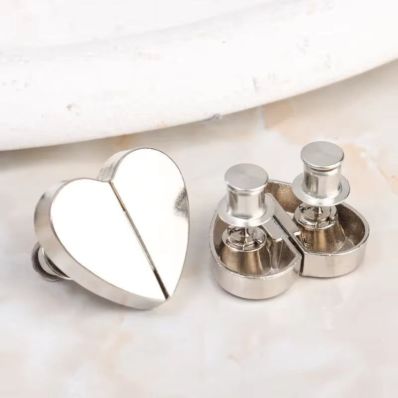 10 Pcs Heart-shaped Curtain Magnetic Clips