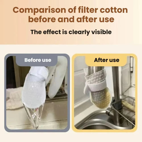 60 Pcs Universal Faucet Filter Cotton Bag