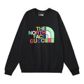 The North Face x Gucci Multicolor Logo Crewneck Sweatshirt – Black