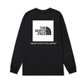 The North Face Box Logo Never Stop Exploring Long Sleeve T-Shirt – Black