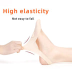 4 Pairs Invisible Summer Silicone Non-Slip Boat Socks for High Heels
