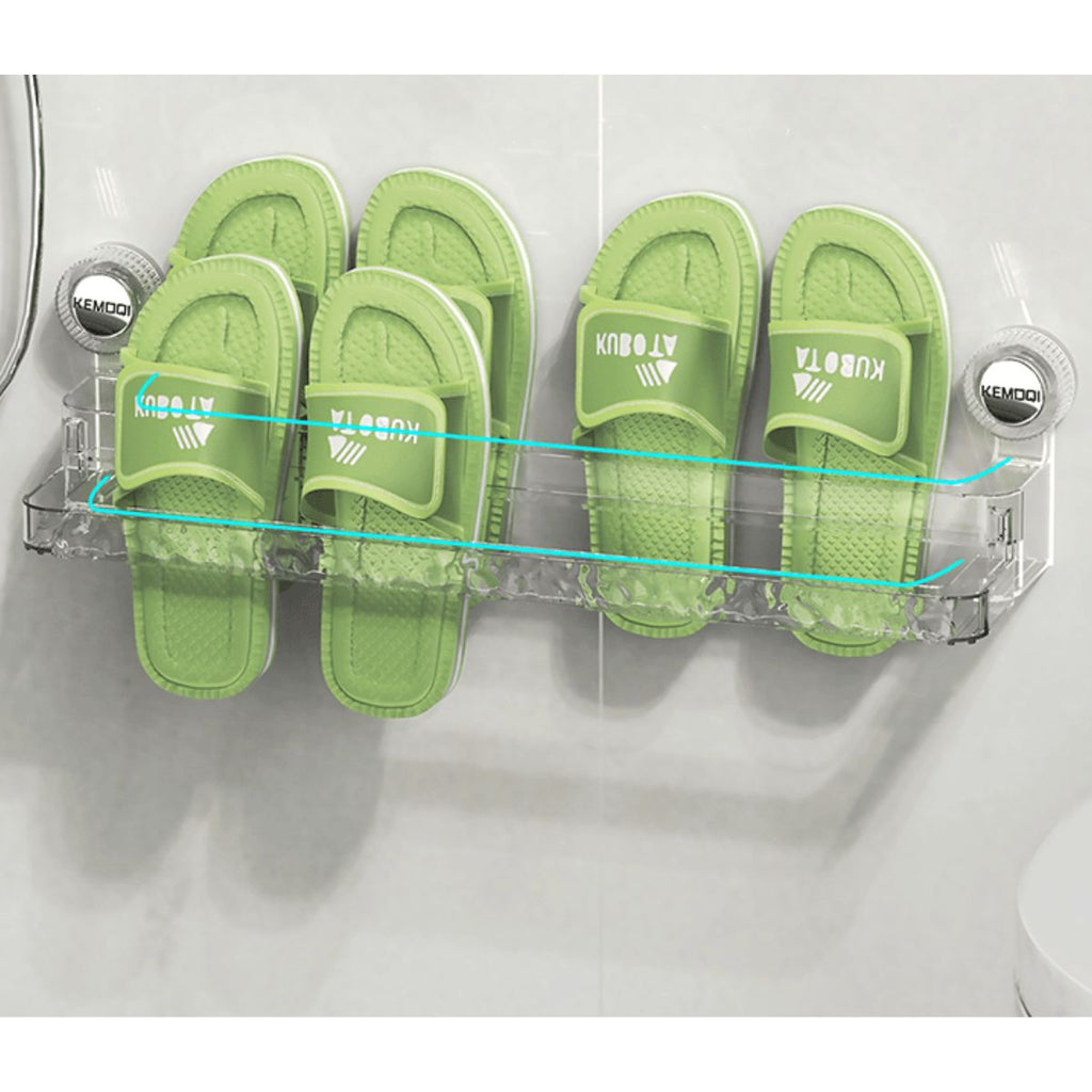 Suction Cup Retractable Slipper Rack