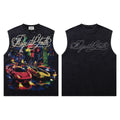 MAJESTIK Faith Graphic Studded Tank Top